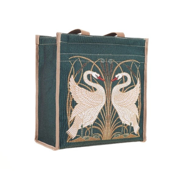 Signare Tapestry Shopper/Tote Bag Walter Crane Inspired Swan Painting