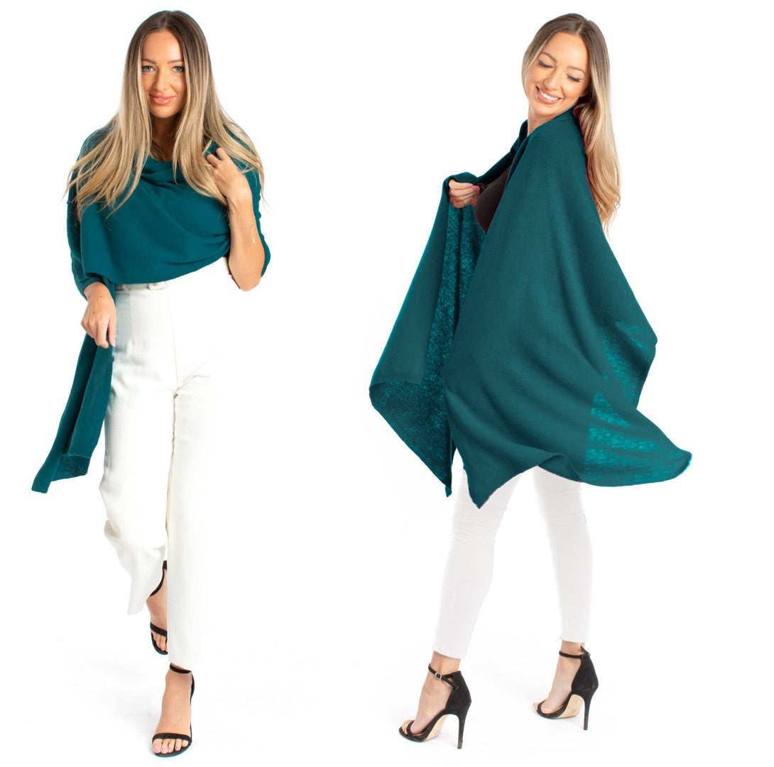 House of Conti Firenze Cashmere & Merino Wool Blend Large Wrap Shawl