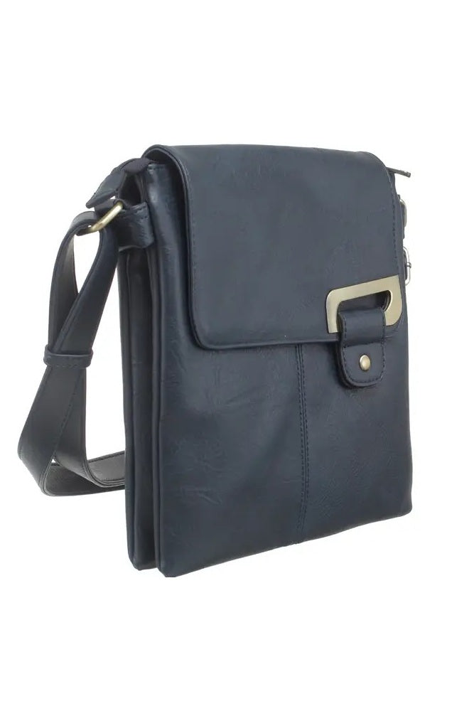Bessie London Navy Classic Travel Cross Body Bag