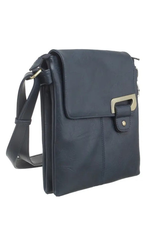 Bessie London Navy Classic Travel Cross Body Bag
