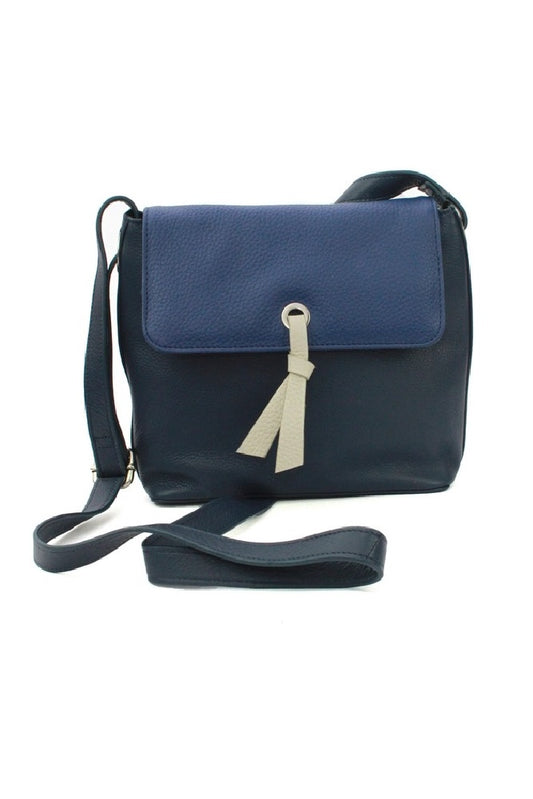 Eastern Counties Leather Womens Zada Handbag Cobalt/Navy Crossbody Strap